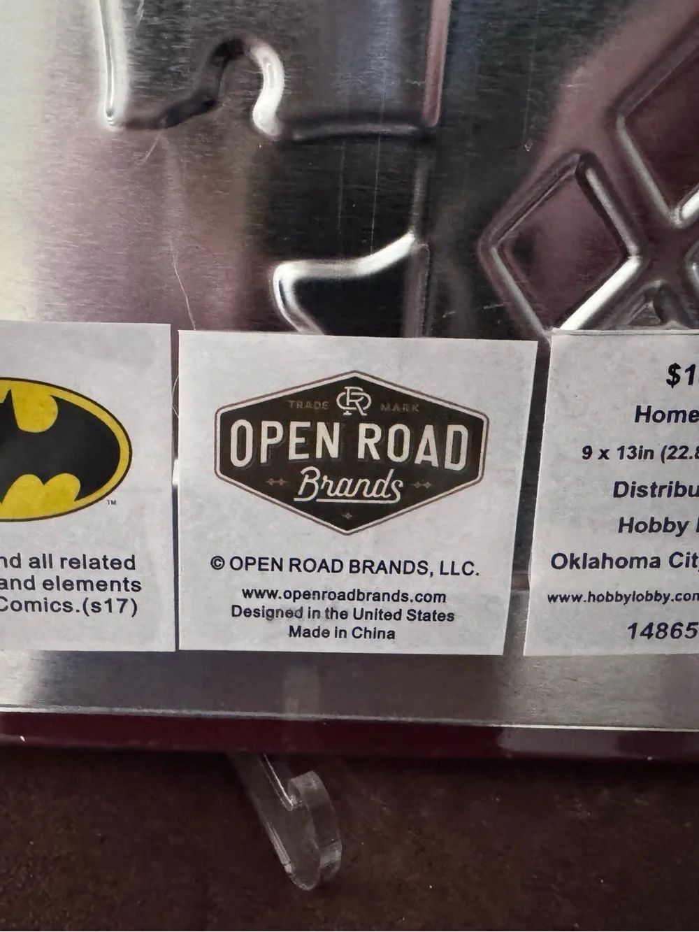 12X9 HARLEY QUINN JOKER METAL TIN SIGN WALL ART EMBOSSED DESIGN DC OPEN ROAD